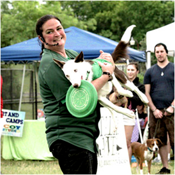 Photo of Danielle O'Neill holding a Dog